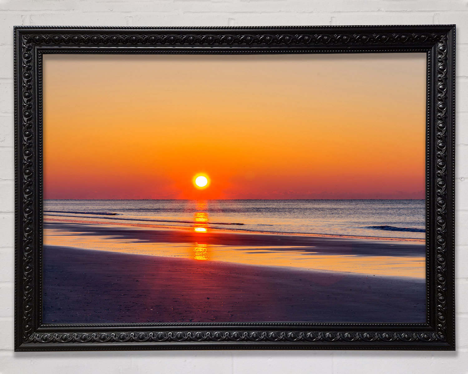 Bright Star Piercing Orange Sun Blaze - Single Picture Frame Art Prints ...