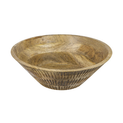 Decorative Bowl - 12" x 12" x 4" - Natural Brown