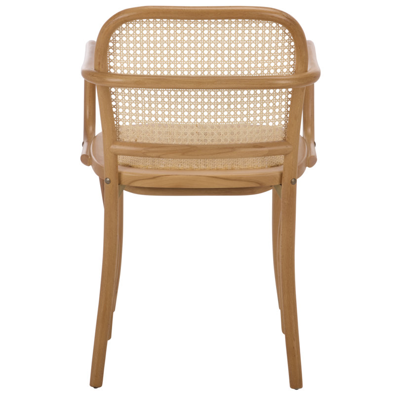 Sarianna 18.1'' H Beech Armchair, Beige