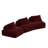 Modern 139" Curved Modular Sectional Sofa-481496315