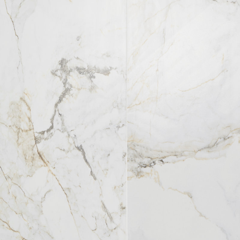 Calacatta Macchia 48x48 Marble Look Matte Porcelai 47.24 in. x 47.24 in. Porcelain Tile