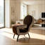 Chaise longue rembourrée pliable avec pieds robustes