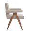 Fauteuil de salle à manger rembourré-1975923243