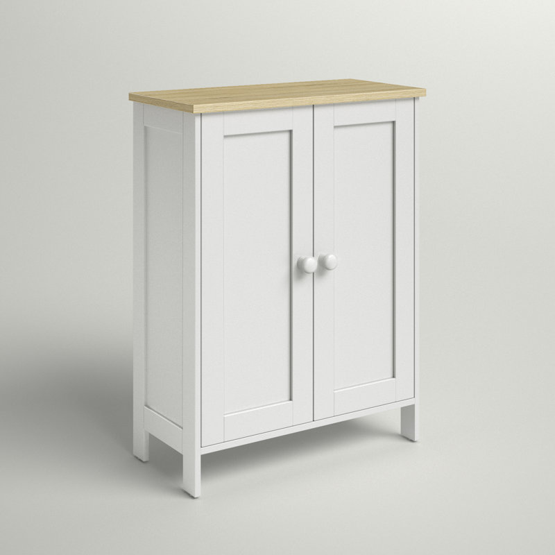 Cosgrove 23.5'' Wide 3 - Shelf Storage Cabinet, White