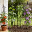 Treillis Obélisque pour plantes grimpantes Black Garden-1412559765