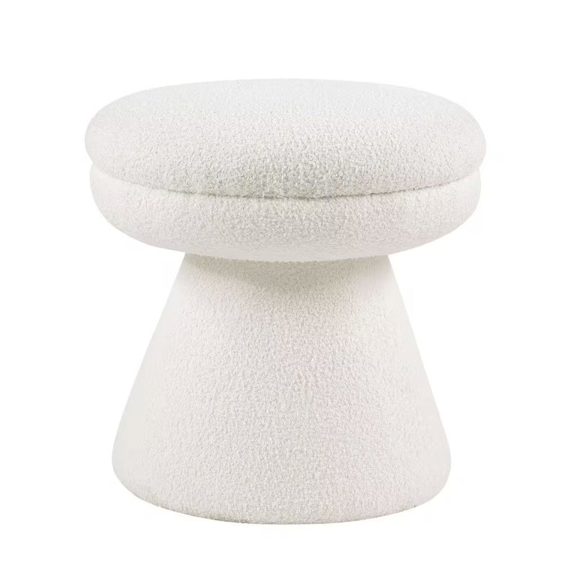 Tabouret Yasir, Blanc, Blanc