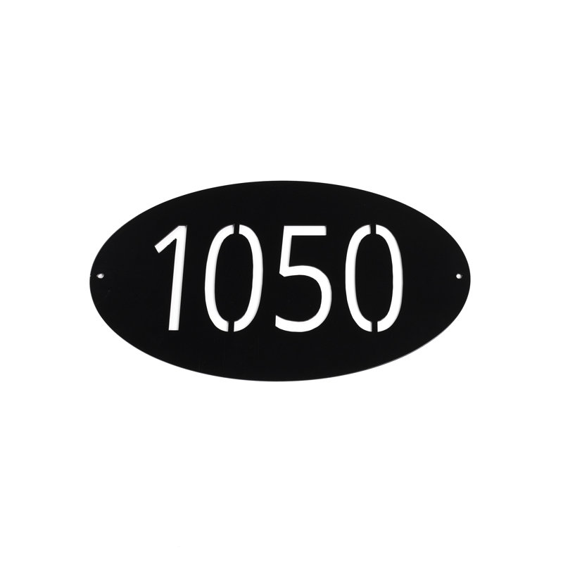 Front Plate Only Classic Oval One Line Wall Mount, Black