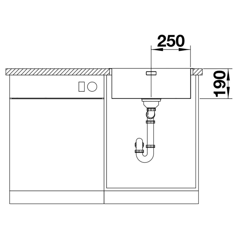 Andano 54 x 44cm Inset Kitchen Sink