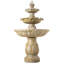 Statue de fontaine de jardin en cascade à 3 niveaux avec pompe