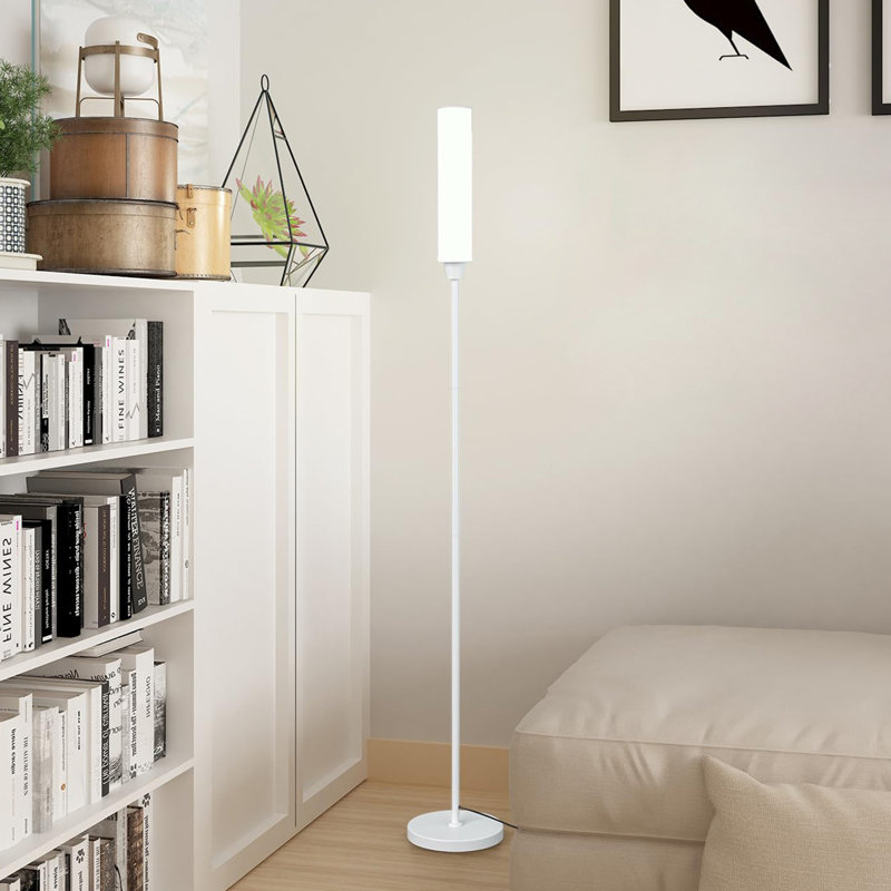 Joclynn 66.2'' Traditional Floor Lamp, White