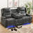 79.5'' Faux Leather Reclining Sofa-739635511