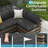 Arwynn 6 - Person Patio Conversation Set with Cushions-541839895-654766554