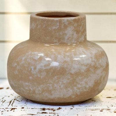 Marbled Ceramic Vase 11cm