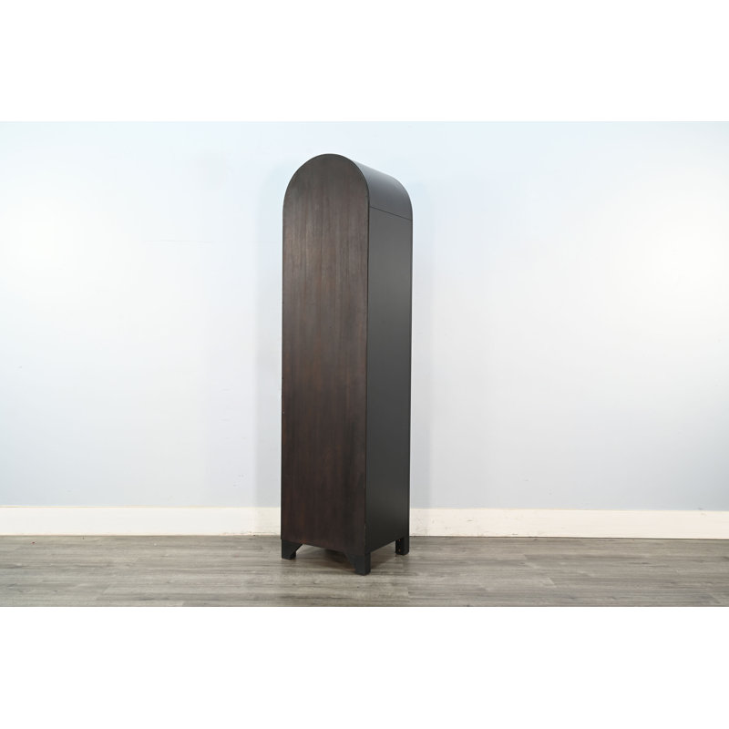  Arched Cabinet Storage, Black