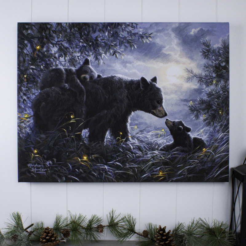«Time to Rest» 18 x 24, art mural entièrement éclairé à DEL