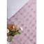 Tapis géométrique rectangulaire rose en polypropylène tissé à la machine Audria-283683337