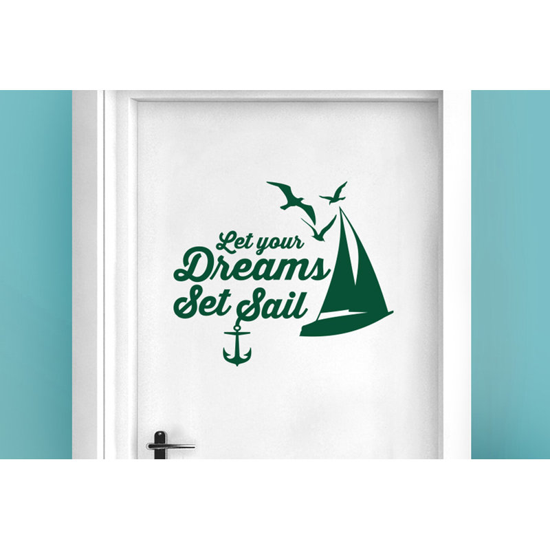 Nautical & Beach Wall Decal, Dark Green