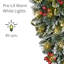 Ornement artificiel en pin 28 po avec 35 lumières à DEL blanc chaud Silverton Snowy