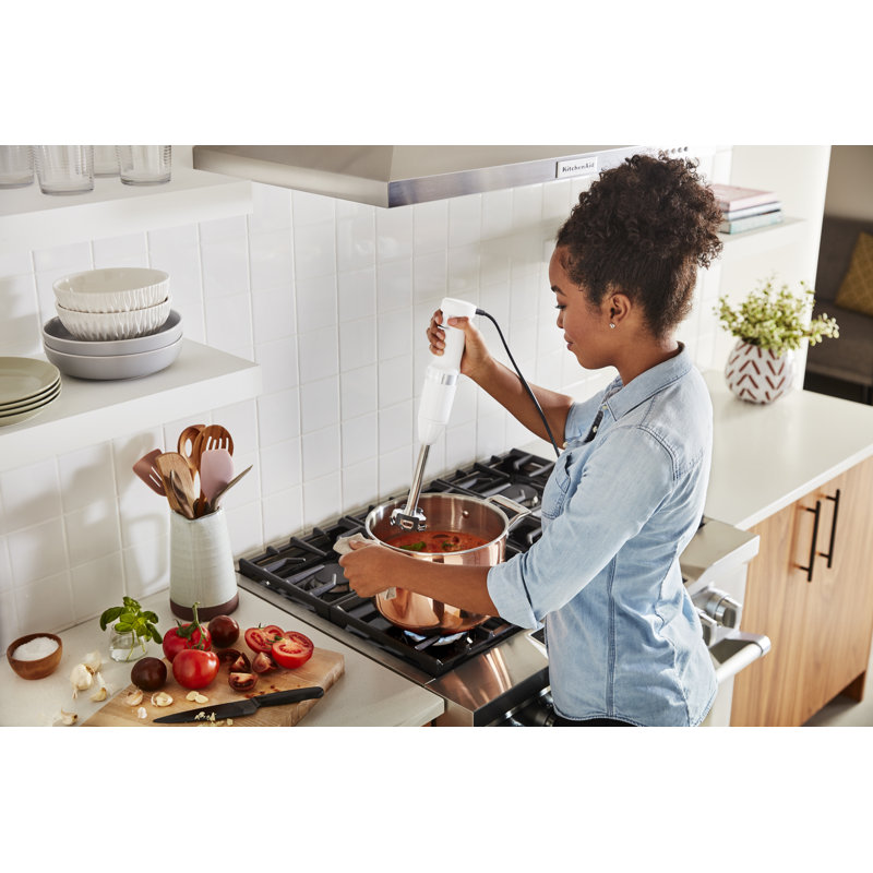 KitchenAid® Variable Speed Corded Hand Blender, White