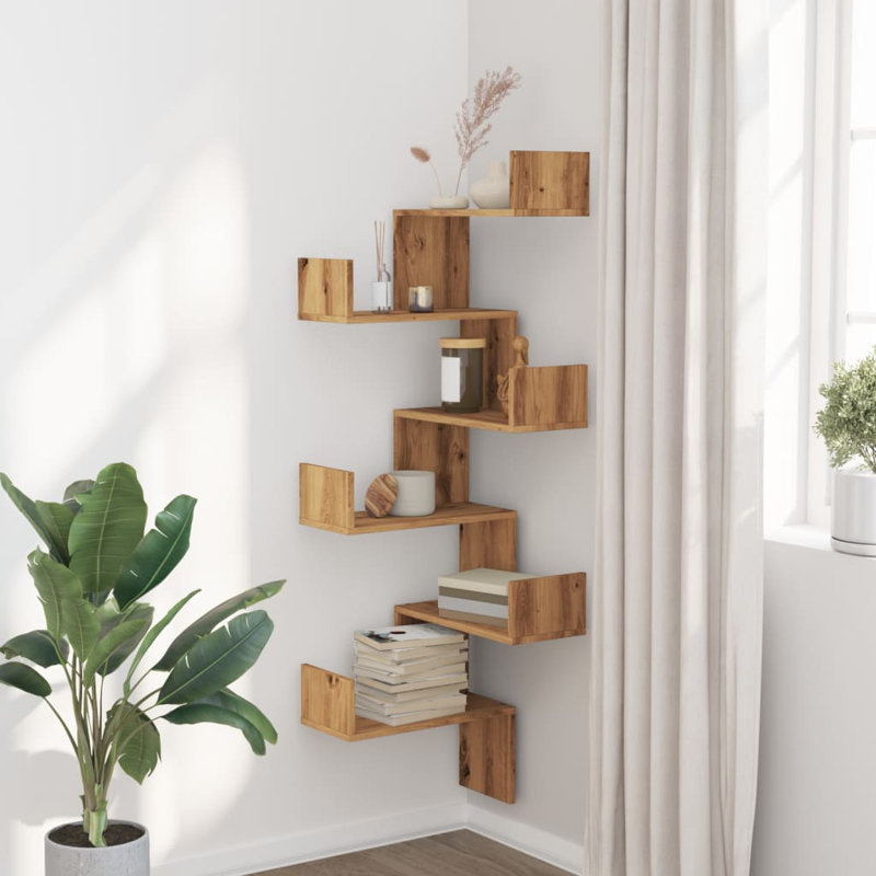 Rombout Floating Shelf, Artisan Oak