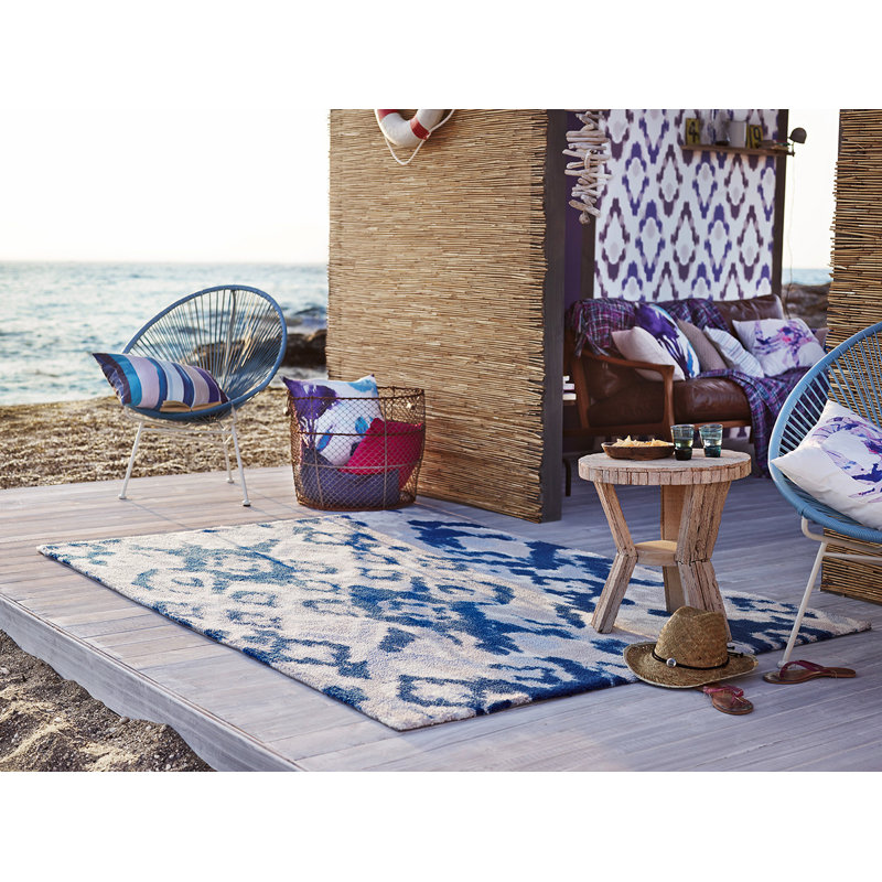 Cove Hand Tufted Blue Rug, Rectangular 135 x 190cm