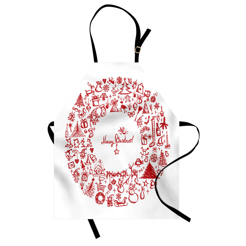 Christmas No Pattern Bib Apron