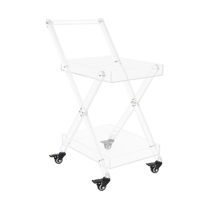 2-Tier Acrylic Storage Cart
