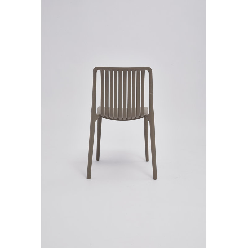 Polypropylene Side Chair, Brown