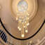 Lustre en cristal à 5 lumières DEL à intensité variable-335287006-490043542