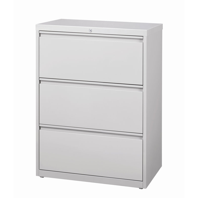 Classeur latéral 3 tiroirs, Gris clair