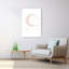 Dreamy Crescent Moon Abstract Dreamy Minimalist Landscape Nature Wall Art Print by Mathieu - Wrapped Canvas Print-2076310466