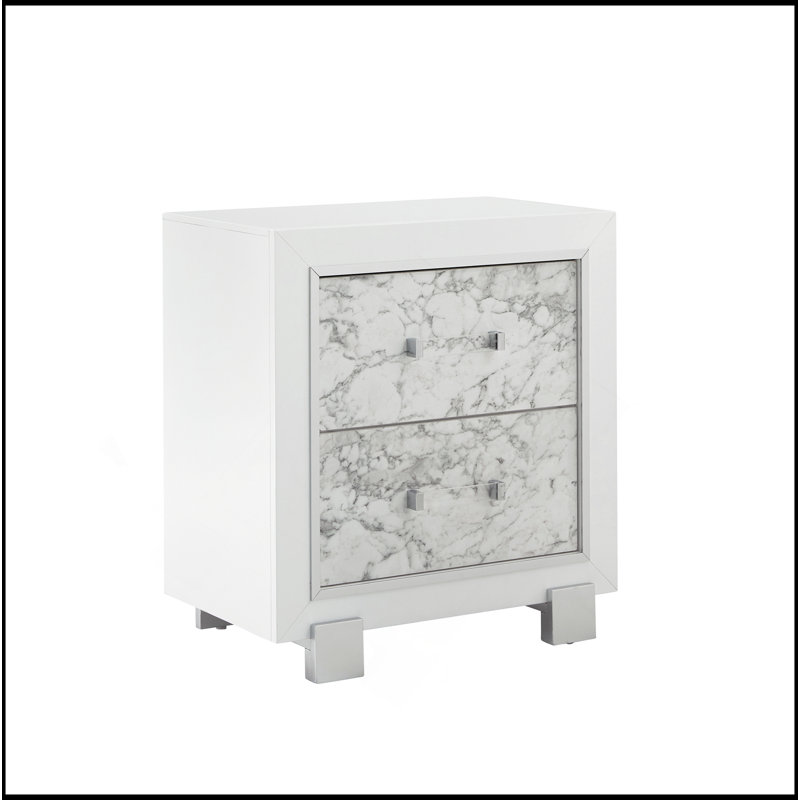 MARBLE WHITE NIGHTSTAND