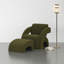 Fauteuil rembourré avec repose-pieds-203765711