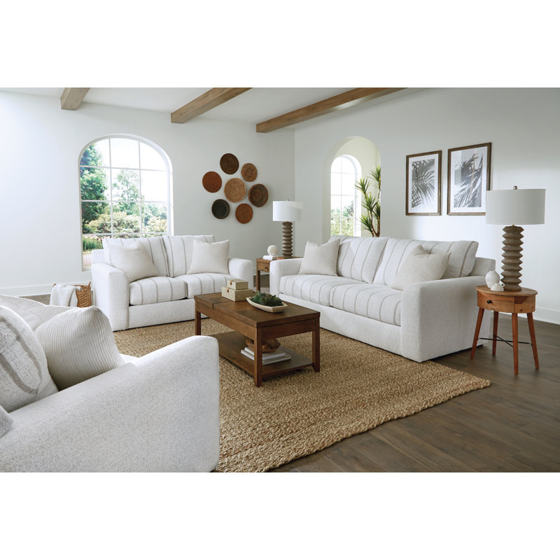 Canapé Mialyn, Polyester blanc