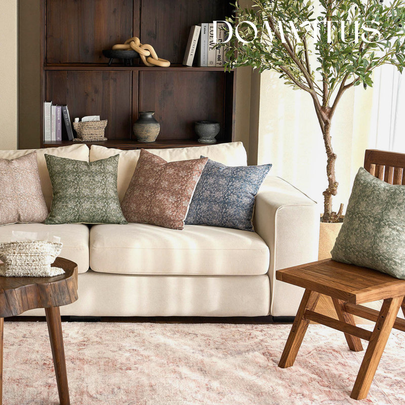 Housse de coussin Pienza, 20"H x 20"W, Brown