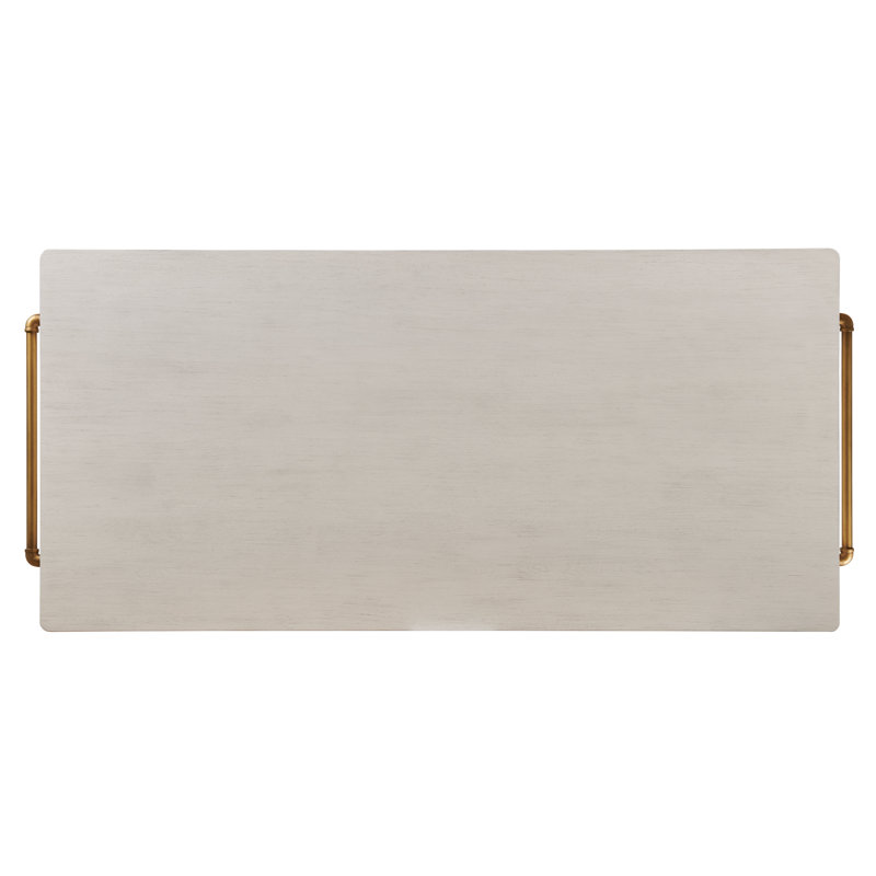 Dining Table, Frost White, Frost White, Solid + Manufactured Wood