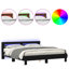 Vidaxl Wood Bed Frame with LED Durable-113970989-113970994