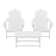 Outdoor Poly Adirondack Chair Set With Coffee Table