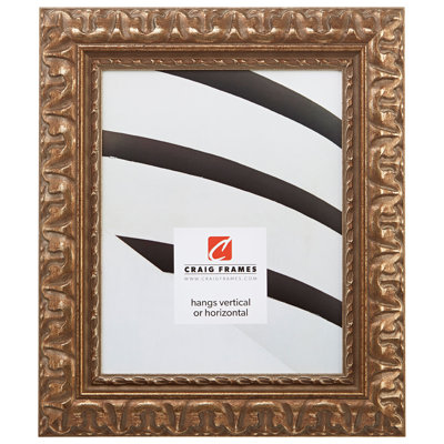 Greyson Scratched Bronze Wood Embossed Picture Frame