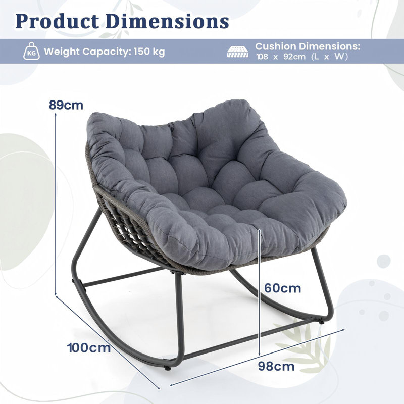 Outdoor Chair, Grey