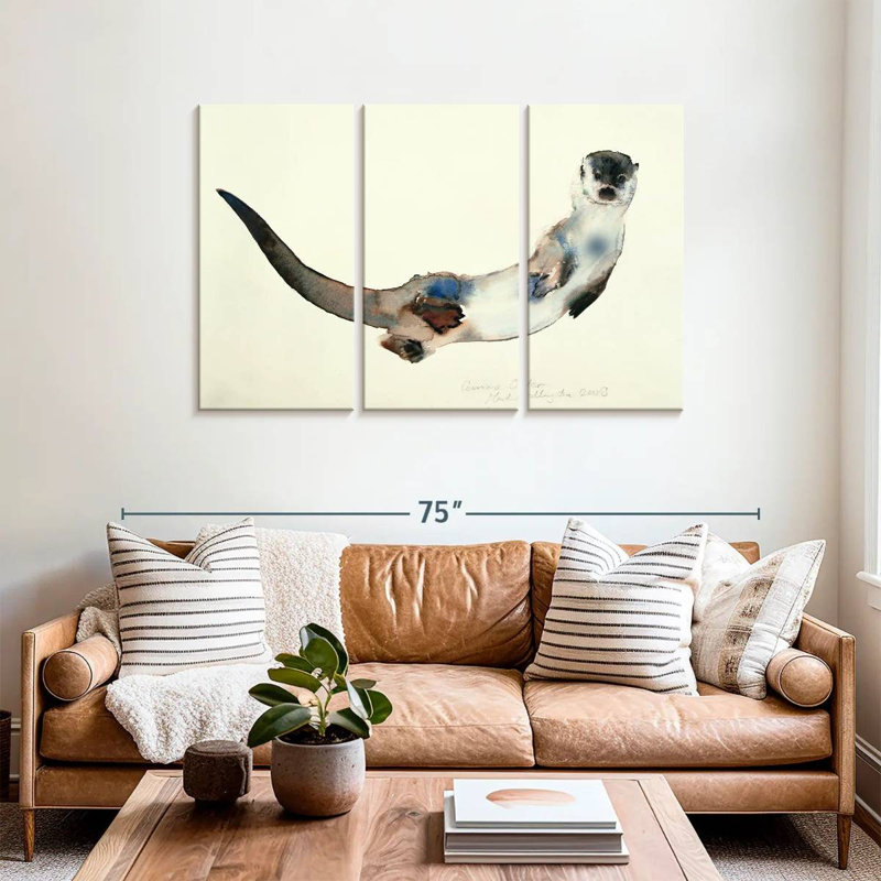Brampt Curious Otter, 36" H x 57" W
