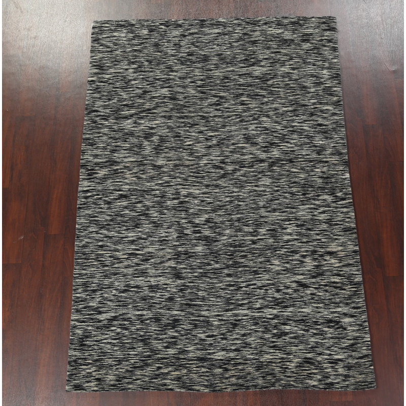 Tapis contemporain en laine Gabbeh noué à la main 6 x 8