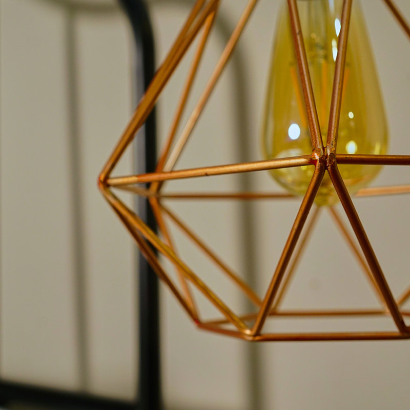 Carnegie 20cm H Metal Novelty Pendant Shade ( Spider ), Copper