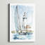 «Sailing Into The Harbor I» par Ethan Harper - peinture sur toile tendue-1745398626-1860509764-1860509820
