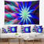 Tapisserie florale de fleurs bleues-28497398