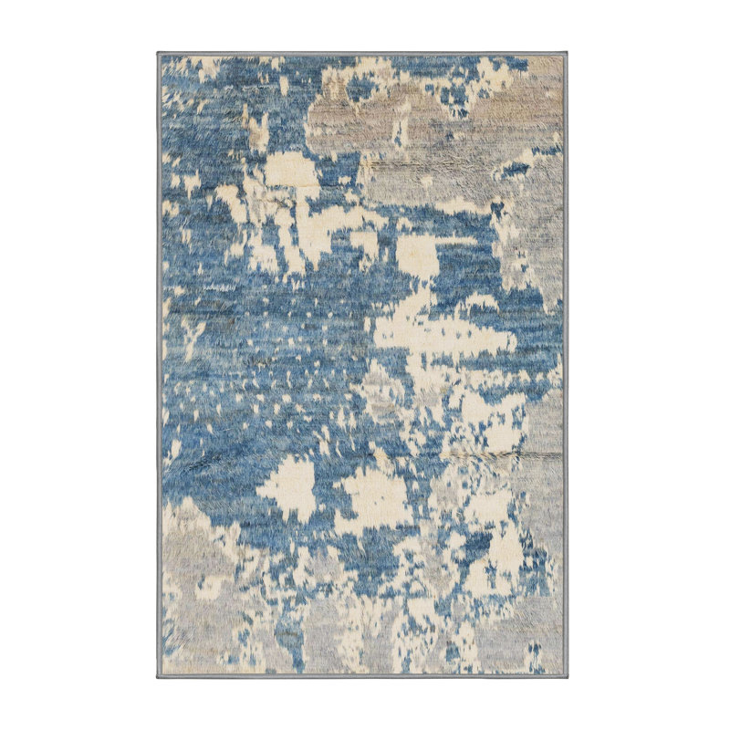 Abstract Indoor Rug, Rectangle 2' x 4'
