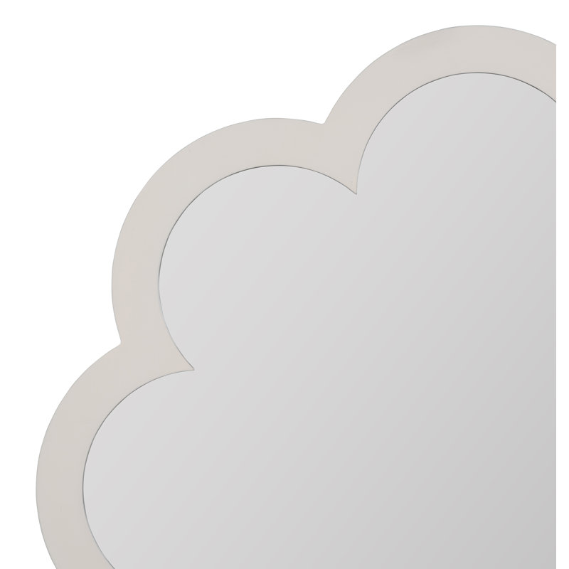 Caitlin Wilson Lotus Poppy Mirror, White