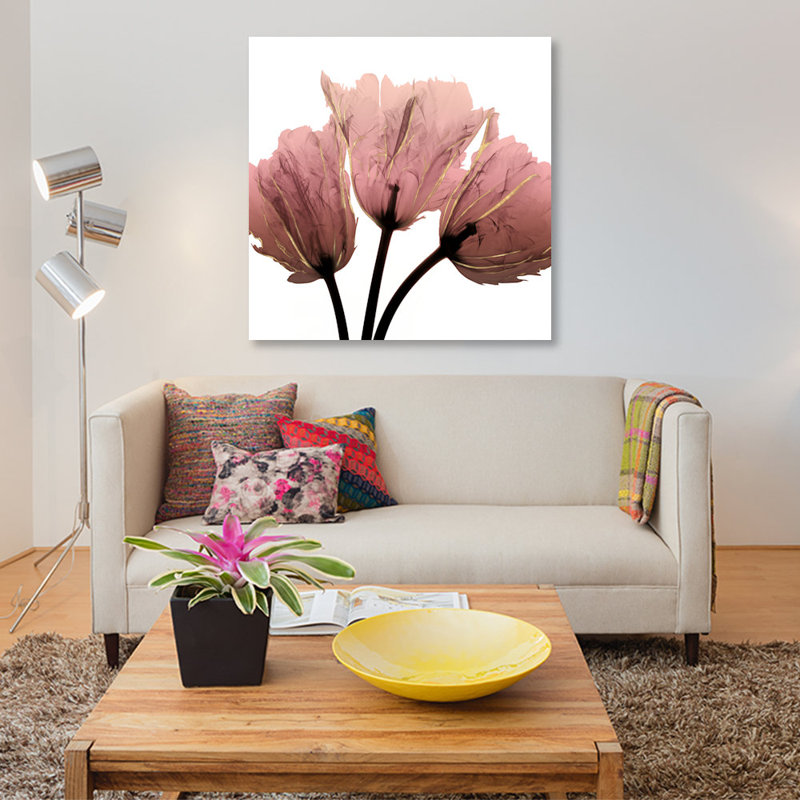 « alizarin splendor ii », impression sur toile, H 18 po x l 18 po x P 1,5 po, Pas de tapis, Toile tendue