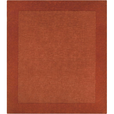 Tapis rouge en laine fabriqué à la main Dolma