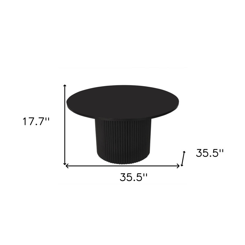 Table basse à piédestal 36 po